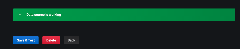 Data source is working