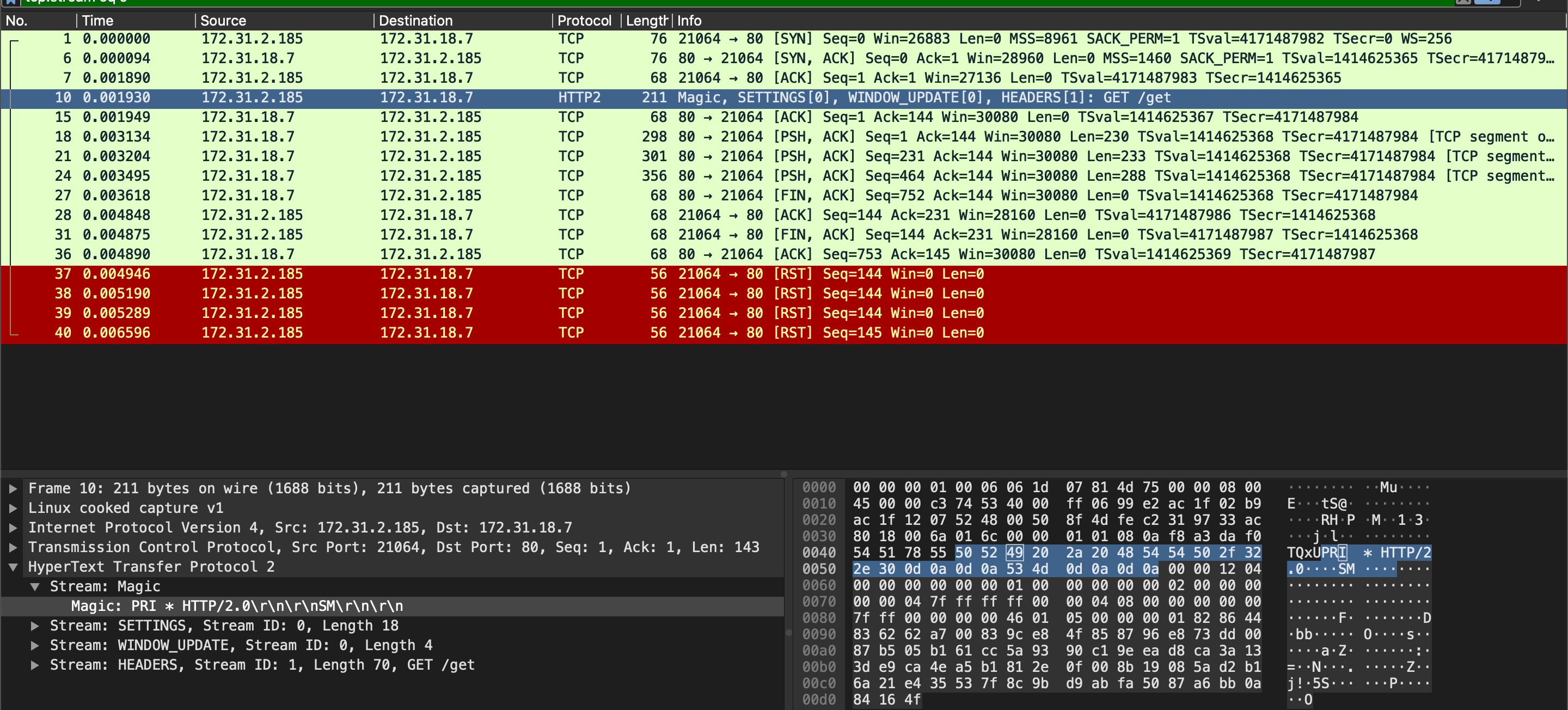 HTTP/2 Connection Preface