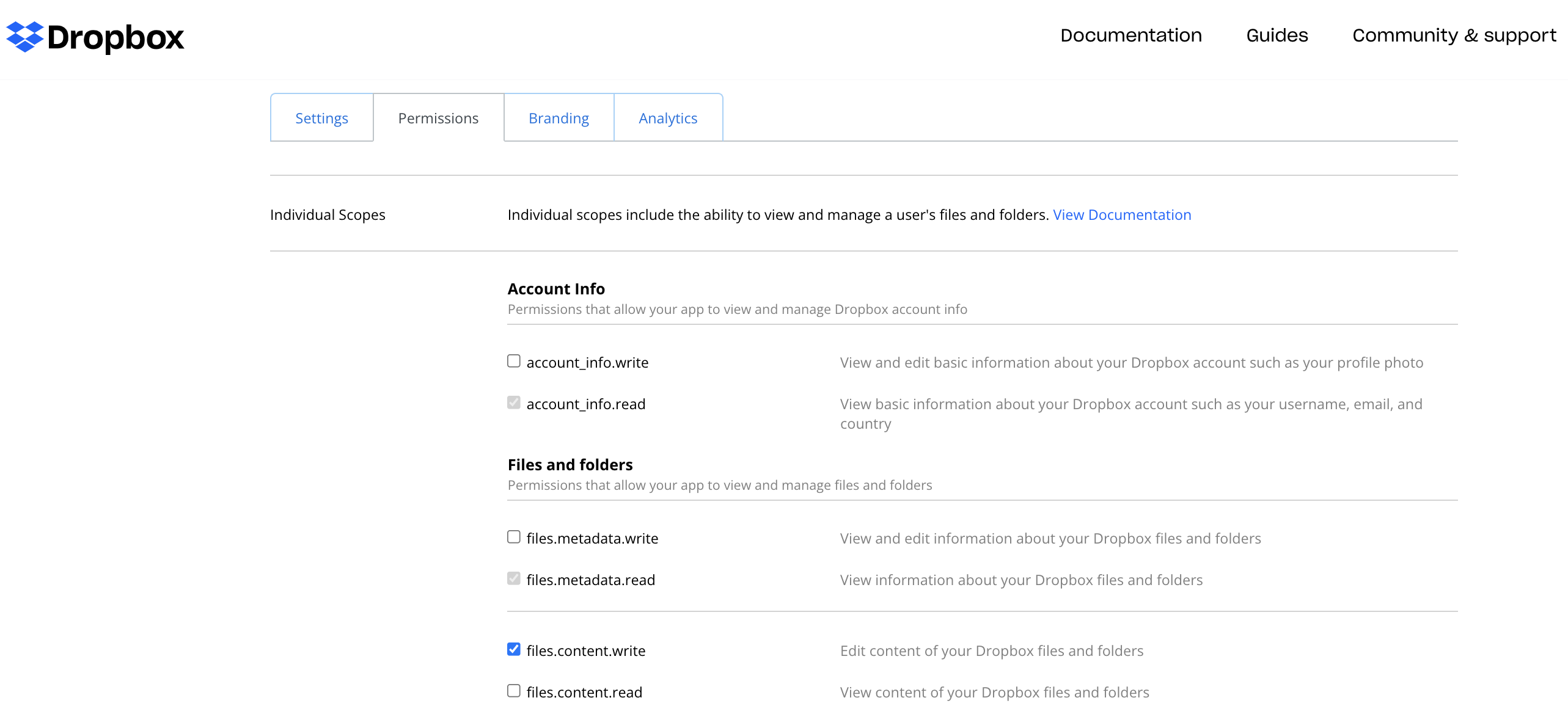 設定必要的檔案寫入權限