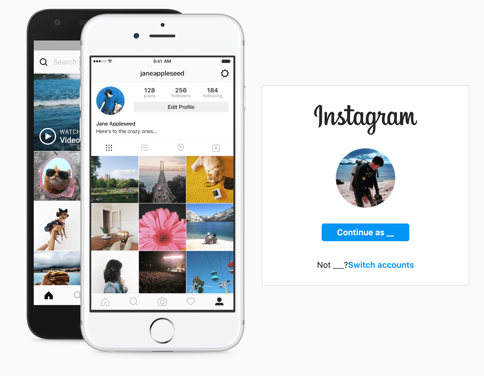 對著 Instagram 的登入畫面發呆